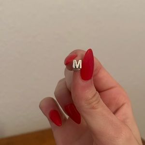 James Avery “M” Letter Earring